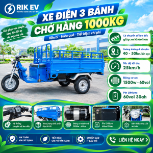 Xe điện 3 bánh chở hàng 1000kg