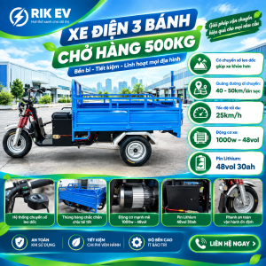 Xe điện 3 bánh chở hàng 500kg