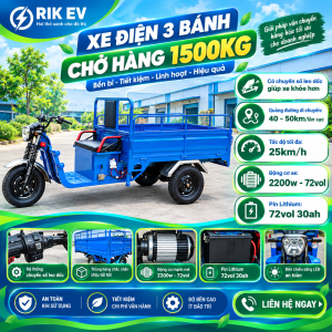 Xe điện 3 bánh chở hàng 1500kg