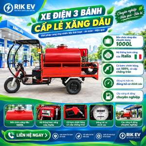 Xe điện 3 bánh cấp lẻ xăng dầu